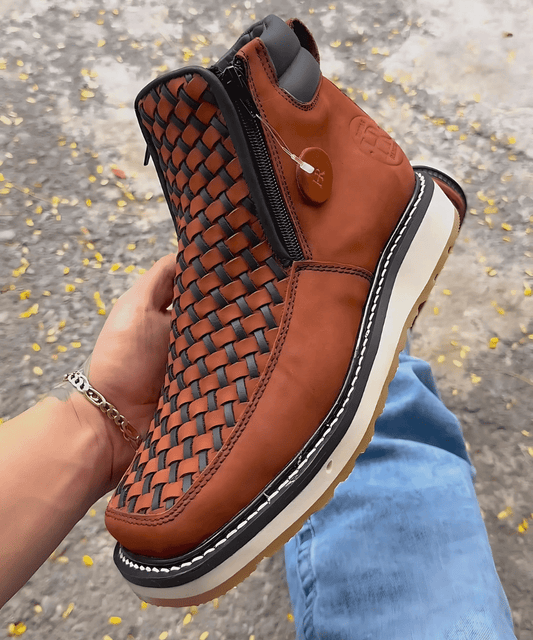 UnboxElements™ Brown / 6 UE Handcrafted Western Cowboy Boots